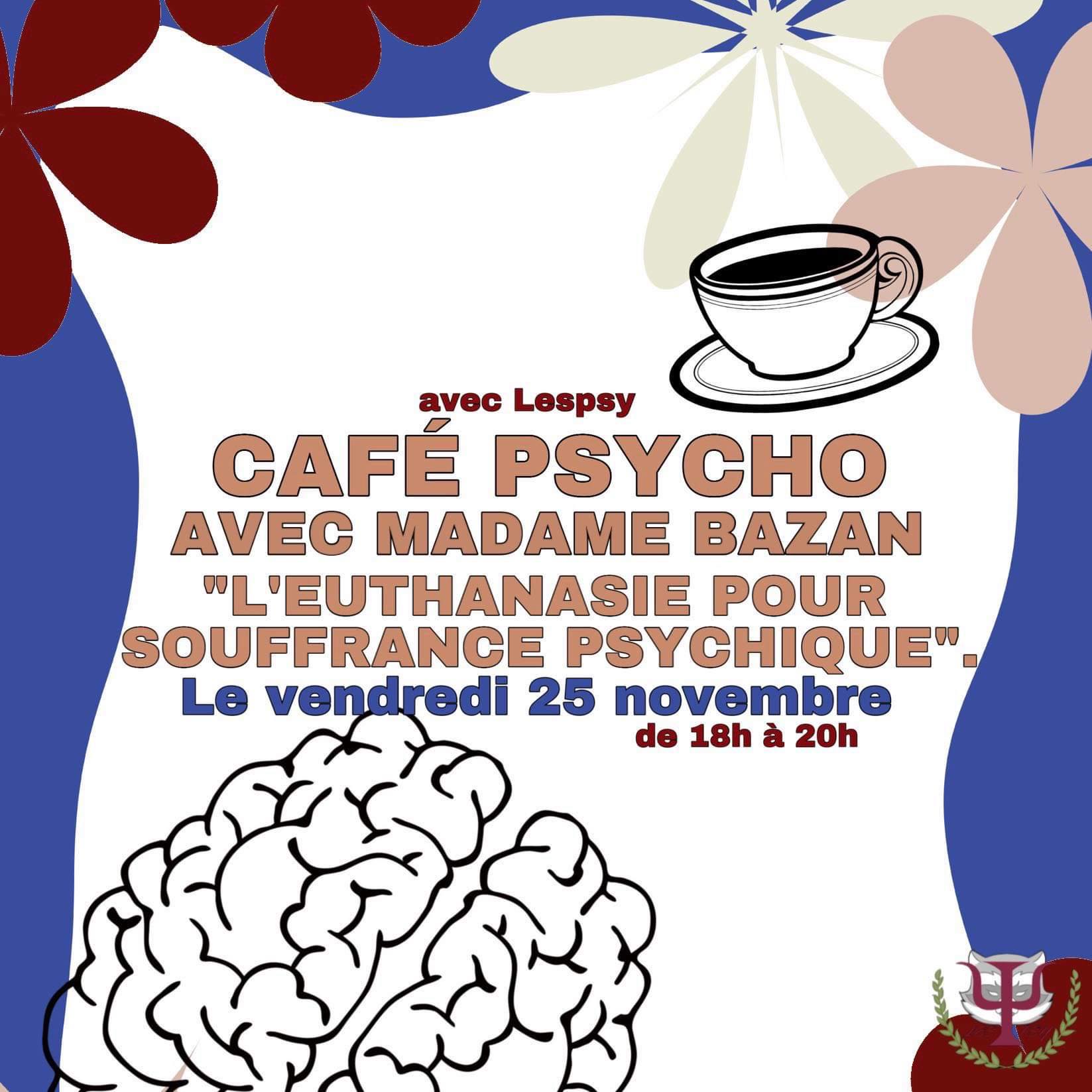 [Café Psycho LESPSY] Intervention d'Ariane BAZAN - L'euthanasie pour souffrance psychique