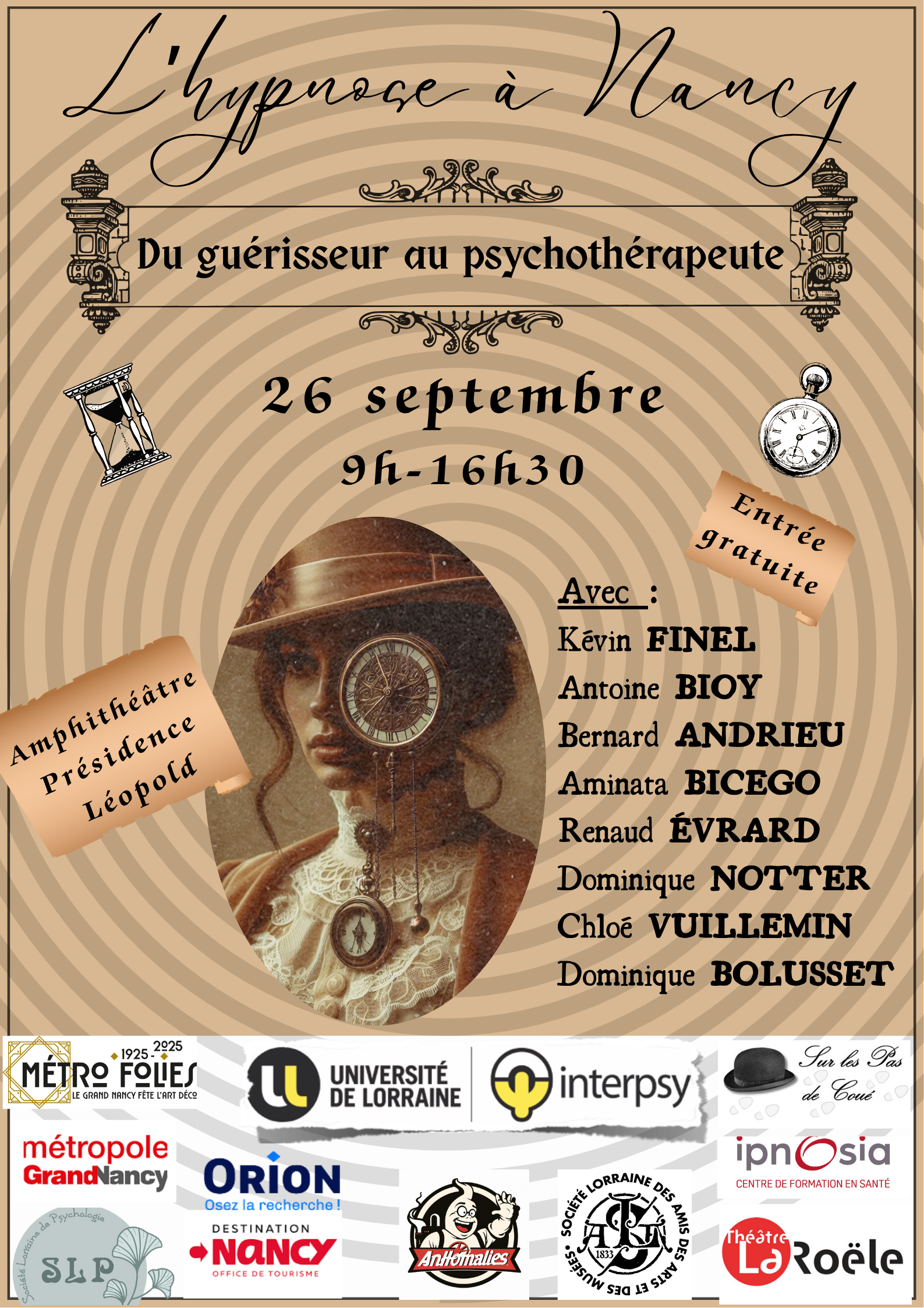 [Journées d'étude] L’hypnose à Nancy : du guérisseur au psychothérapeute